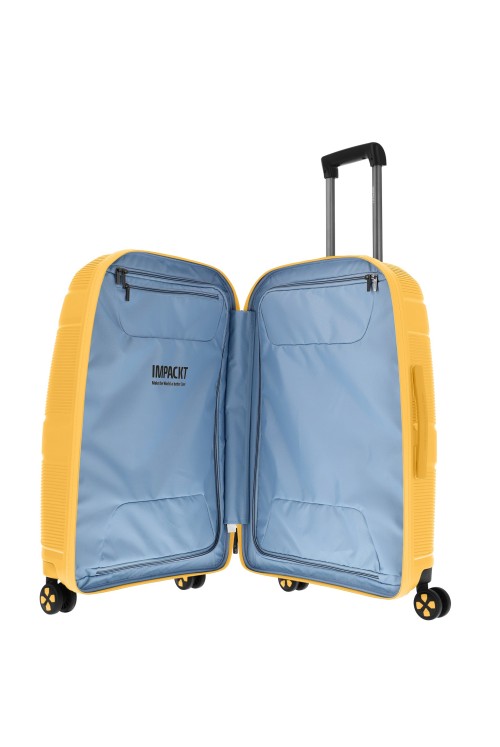 Suitcase Medium Unpacked IP1 67 cm 4 wheels yellow