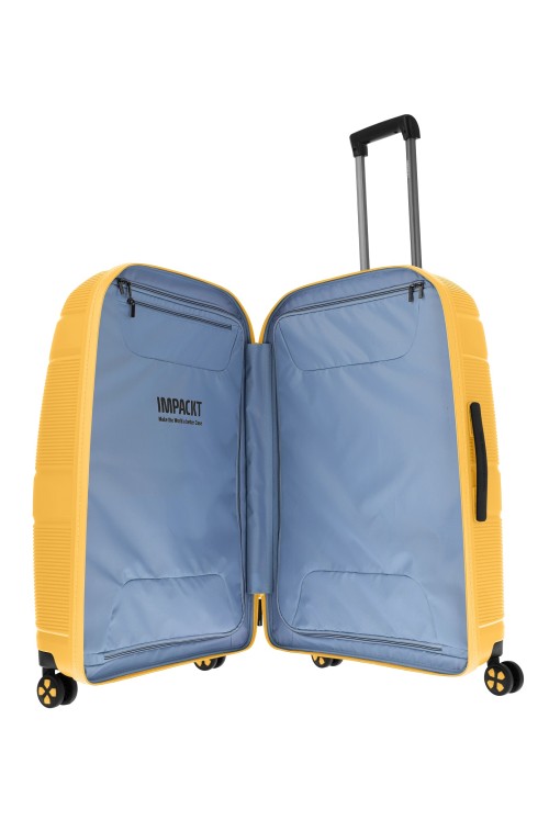 Suitcase Large Unpacked IP1 76 cm 4 wheels yellow
