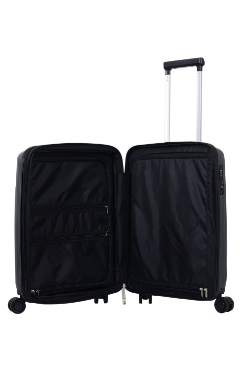 Hand luggage Unlimit Fey 55cm expandable 4 wheels Charcoal