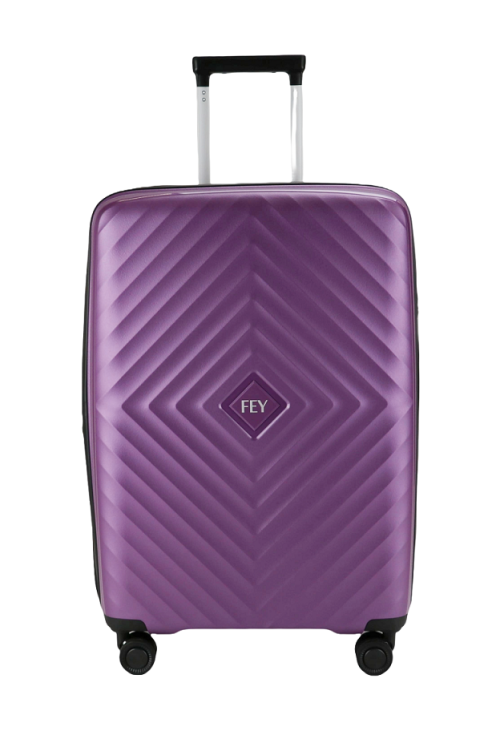 Koffer Unlimit Fey 65cm erweiterbar 4 Rollen Purple