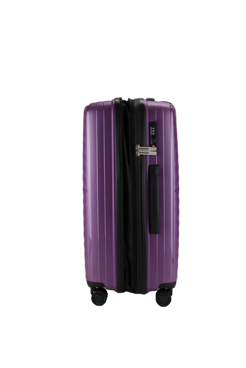 Suitcase Unlimit Fey 65cm expandable 4 wheels Purple