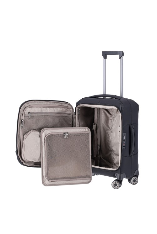 Suitcase Travelite Priima Hand luggage 55cm 4 wheel expandable black