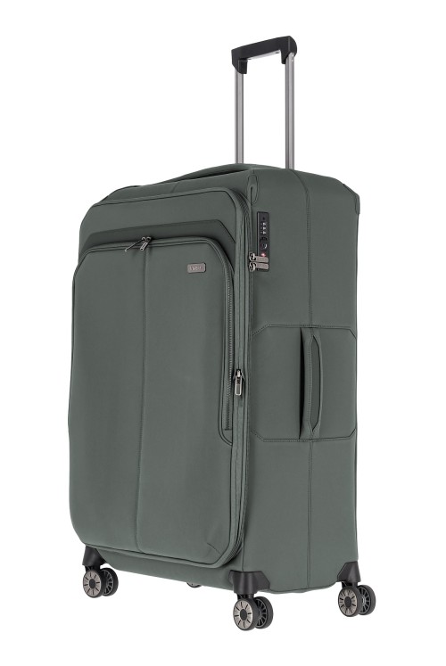 Suitcase Travelite Priima Large 79cm 4 Wheels expandable oliv