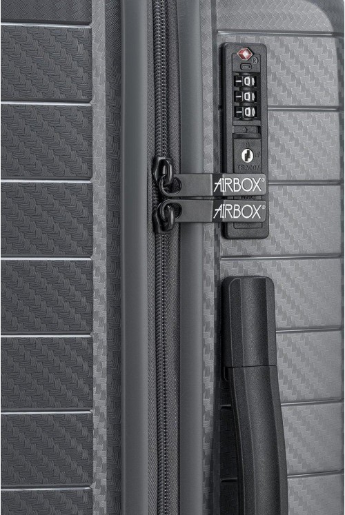 Koffer Medium AIRBOX AZ18 66cm 4 Rad Carbon Grey