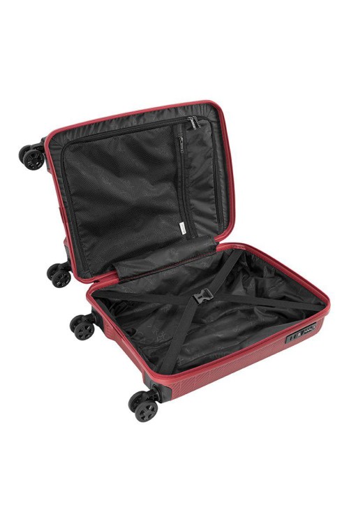 Handgepäck Koffer AIRBOX AZ18 55cm 4 Rad Rasperry Red