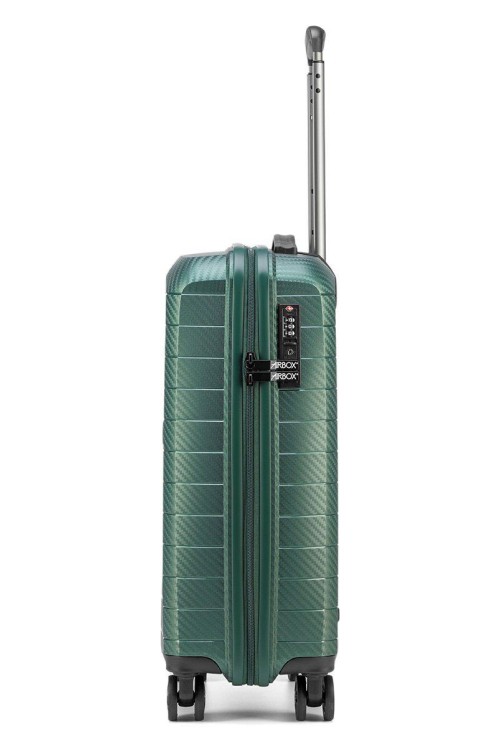Hand luggage suitcase AIRBOX AZ18 55cm 4 wheels Forest Green