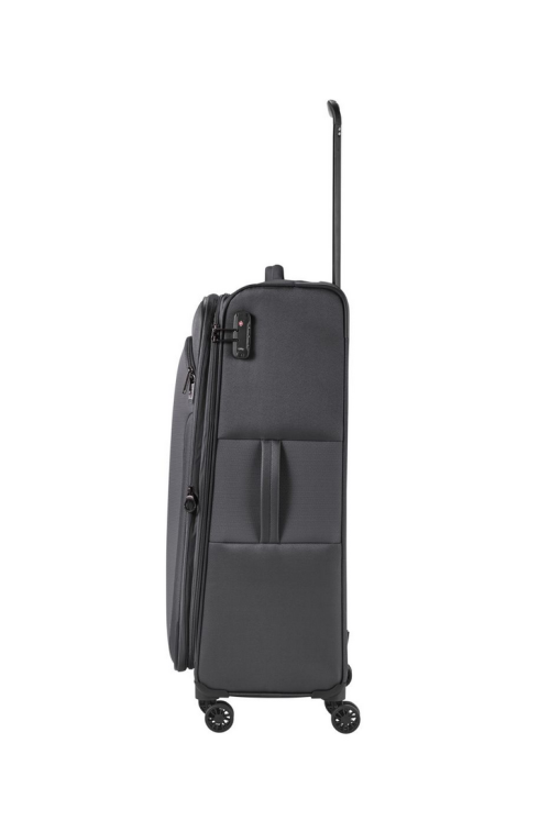 Soft luggage suitcase set Travelite Croatia 3 pieces anthracite
