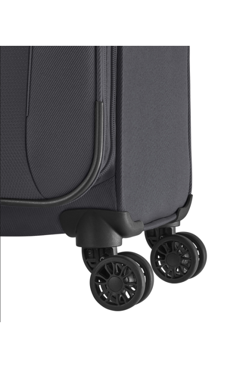 Soft luggage suitcase set Travelite Croatia 3 pieces anthracite