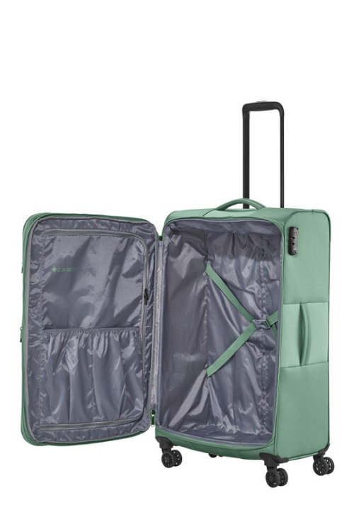 Soft luggage suitcase set Travelite Croatia 3 pieces Mint